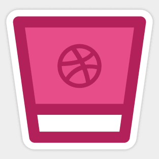 Dribbble shot Sticker